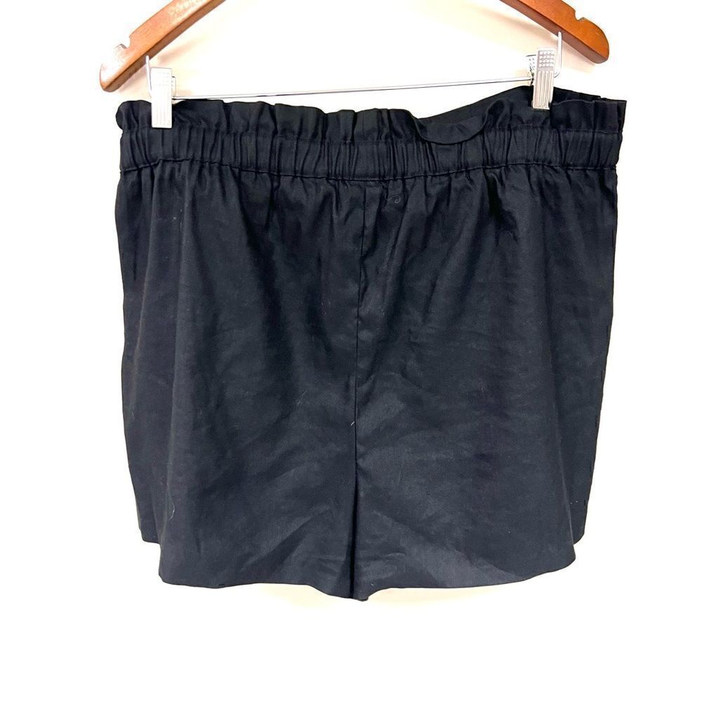 Express black linen blend high Rise shortie shorts XL - Picture 4 of 7